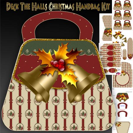 Deck the Halls Christmas Handbag Card Kit