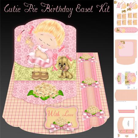 Cutie Pie Birthday Easel Card Kit
