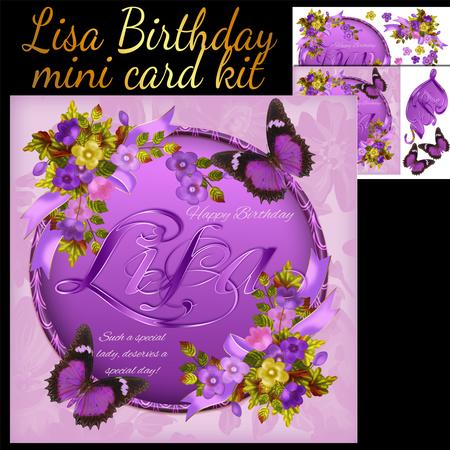Lisa Birthday Floral Cameo Mini Kit