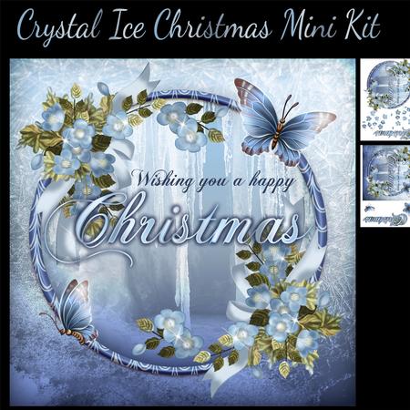 Crystal Ice Christmas Floral Cameo Mini Kit