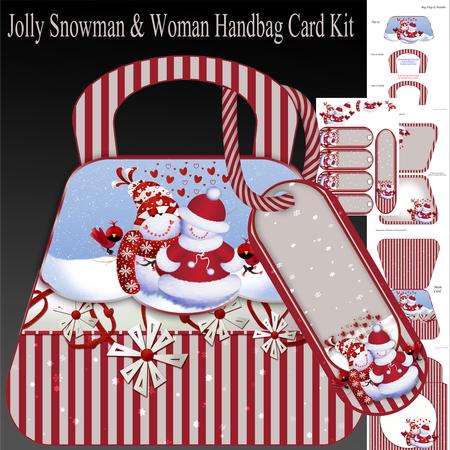 The Jolly Snowman, Handbag Card Kit