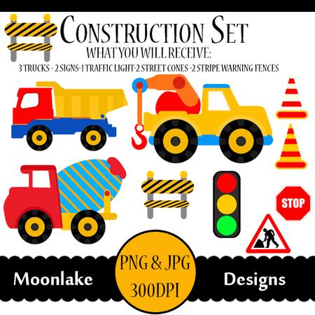 Roadworks Construction Set Clip Art Cu4cu