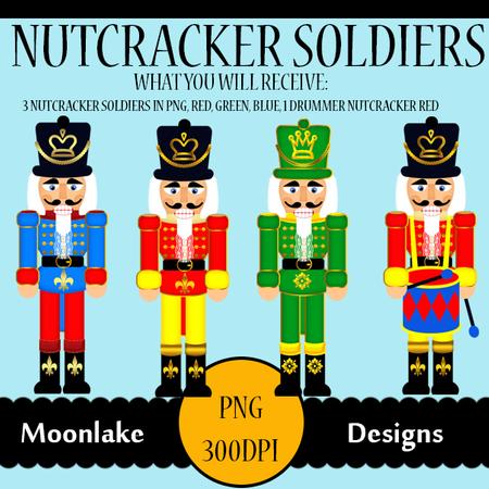 Nutcracker Soldiers 4x Png Clipart