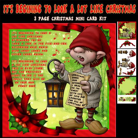 It's Beginning to Look a Lot Like Christmas Mini Card Kit