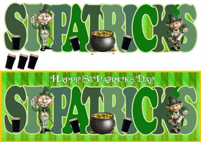 St.patrick's Day Leprechaun Large Dl Card