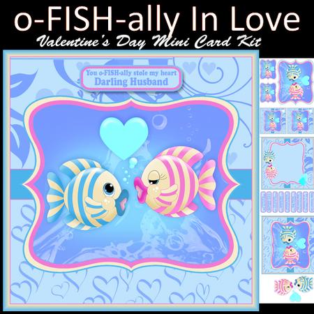 O-fish-ally Valentine's Greeting Card Mini Kit