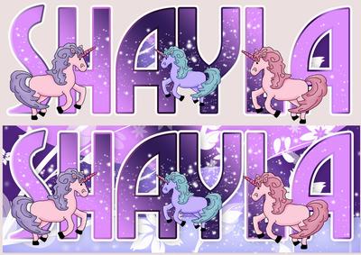 Shayla Birthday Greeting Card Large Dl