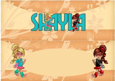 Shayla Birthday Greeting Insert Large Dl Girl