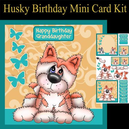 Husky Dog Birthday Mini Kit