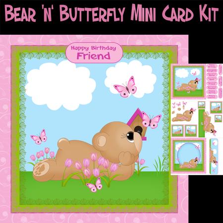 Bear 'n' Butterfly Mini Card Kit