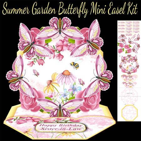 Summer Garden Butterfly Mini Easel Kit