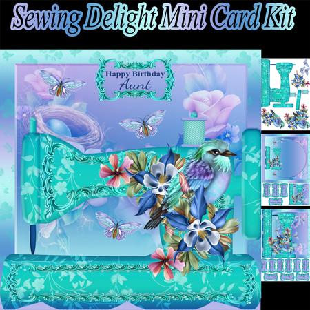 Sewing Delight Mini Card Kit with Sewing Machine
