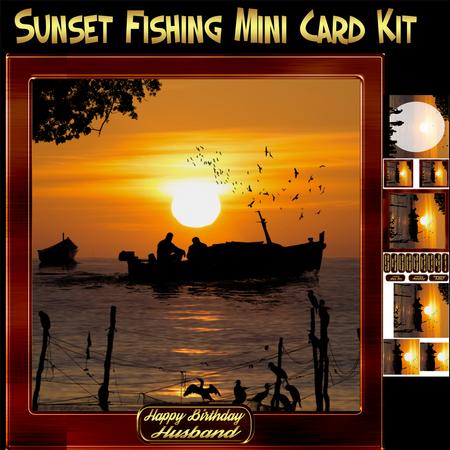 Sunset Fishing, Father's Day / Birthday Mini Kit