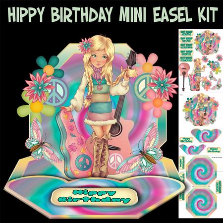 Hippy Birthday Trendy Mini Easel Kit