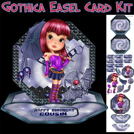 Gothica Mini Easel Card Kit - Gothic