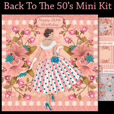 Back to the 50's Polka Dot Mini Card Kit