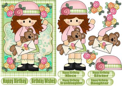 Little Rag Doll Cutie Pie Birthday Step by Step
