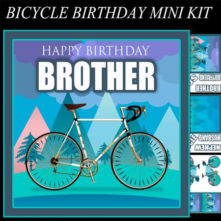 Bicycle Birthday Mini Card Kit