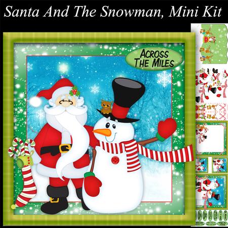 Santa and the Snowman Mini Card Kit