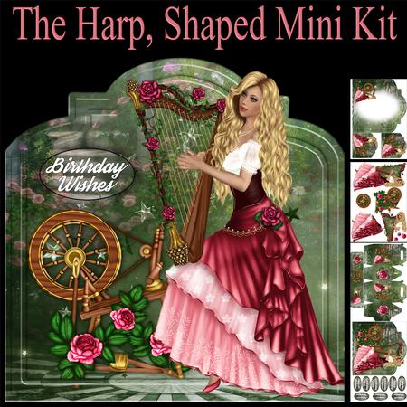 The Harpist Birthday Mini Kit, Shaped