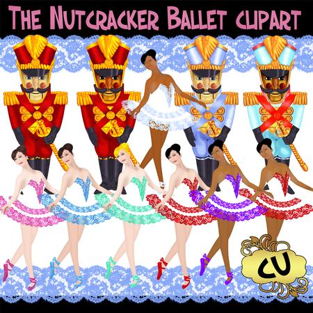 The Nutcracker Ballet Clipart Set