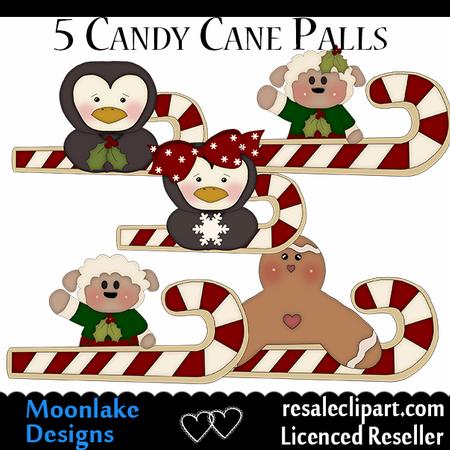5 Christmas Palls Clipart Set
