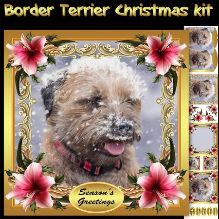 Border Terrier Christmas Mini Kit