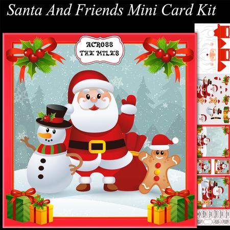 Santa and Friends Mini Card Kit with Box