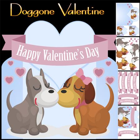 Pawsatively Dog Valentine's Greeting Card Kit