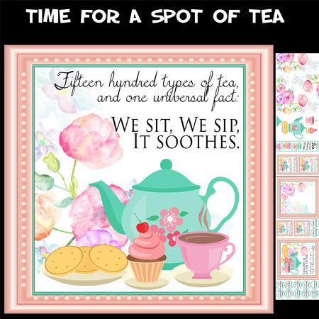 A Spot of Tea Birthday Mini Card Kit