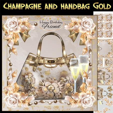 Champagne and Handbag Gold Mini Kit