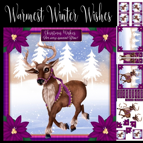 Warmest Winter Wishes Reindeer Mini Kit