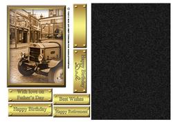 Vintage Bus Photograph Card