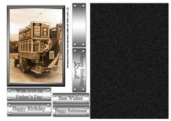 Vintage Buss Greeting Card Male