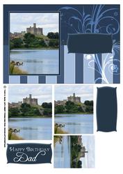 Castle View Birthday Card