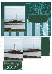 Lighthouse View Birthday Card