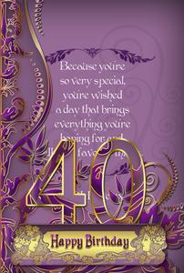 Aged Birthday Card Kit, Png Format