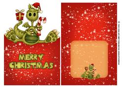 Cute and Fun Dragon Christmas Card