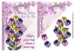 Delicate Floral Birthday Card