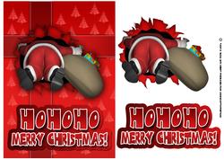 Fun Santa Christmas Card Front