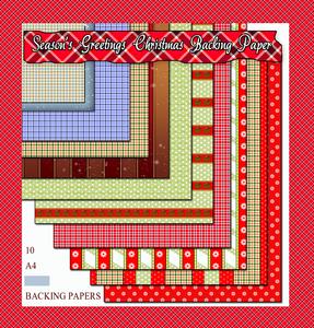10 Christmas Backing Papers