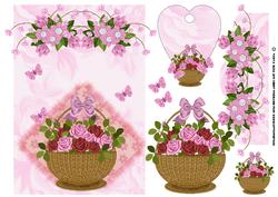 Pretty Floral and Butterfly Card