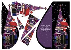 A Fun But Different Santa Christmas Tear Drop Card