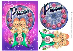 Pisces Birthday Card