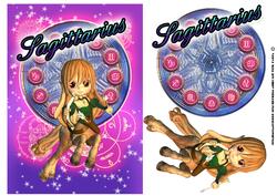 Sagittarius Zodiac Birthday Greeting Card