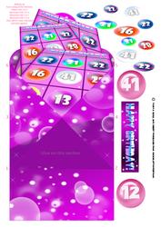 Bingo Crazy Birthday Diamond Shape