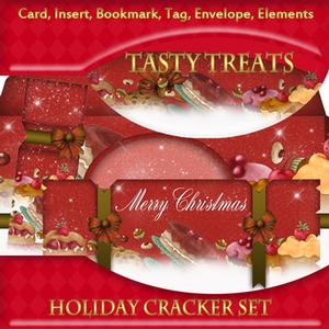 Tasty Treat Christmas Cracker Card Kit