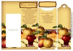 Apple Pie Birthday Card Front Bookmark