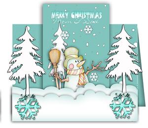Fun Snowman Christmas Step Card