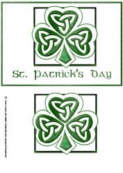 St. Patrick's Day Card Front